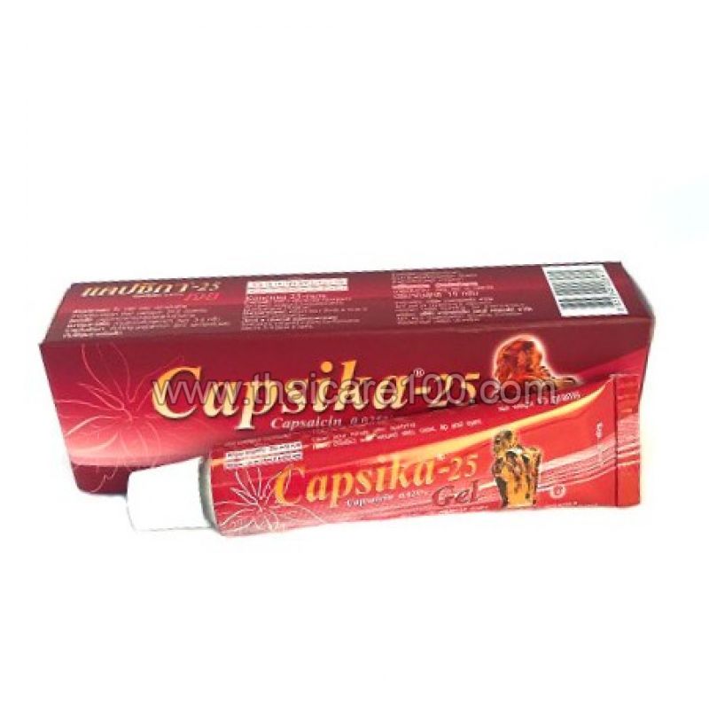 Обезболивающий гель с капсаицином Capsika-25 Gel купить по цене 669 р.